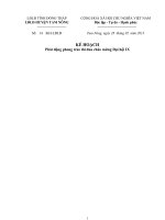 Kế hoạch thi d0ua chào mùng ĐHCĐ TỈnh