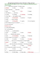 Bài tập tổng hợp kiến thức Unit12- Unit 14- E 6