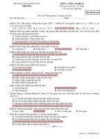 KIỂM TRA CÔNG NGHỆ 12 CÓ ĐÁP ÁN