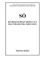 Biểu mẫu Sổ TTND