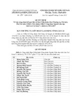 Quyet dinh cong nhan BCH-CDGD Lao Cai