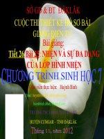 Tiết 26: Nhện và sự đa dạng....