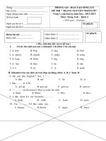 De thi HSG Tieng anh