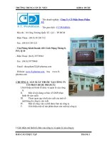 Báo cáo quy trình sản xuất thuốc tại công ty cổ phẩn dược phẩm 32   nhà thuốc công ty cổ phần dược phẩm quận 10