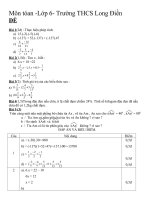 thi học kì 2 toán 6