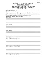 Phiếu đánh giá CBQL theo Mẫu 1A