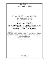 hệ thống quản lý, kiểm soát khí thải tại các cơ sở công nghiệp