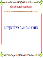 Câu khiến tuần 27