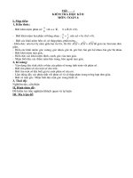 K TRA HỌC KÌ II TOÁN 6 NĂM 2012