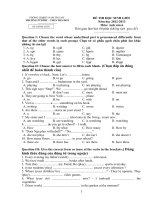 đề thi học sinh giỏi hà tĩnh