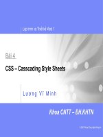 bài giảng css căn bản rất hay cho người mới bắt đầu