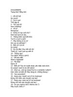 Trạng thái trong Tiếng Anh