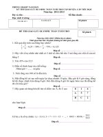 Đề Toán Tuổi thoe 2013