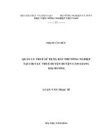 Quản lý thuế sử dụng đất phi nông nghiệp tại chi cục thuế huyện huyện cẩm giàng – hải dương