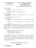 Đề,đáp án HSG toán 9 Thanh Hóa 2013