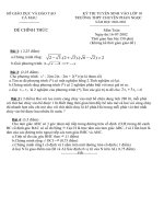 De thi tuyen sinh vao lop 10 truong Phan Ngoc Hien nam 2002-2003