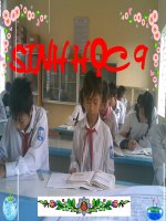 sinh học 9 bài ảnh hưởng của ánh sáng lên đời sống sinh vật- giáo án lớp 9 tham khảo thao giảng, thi giáo viên dạy giỏi (13)