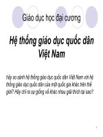 so sánh hệ thống giáo dục quốc dân của việt nam và nhật bản