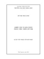 ghép cặp và bài toán phân việc trên đồ thị