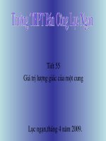 gia tri luong giac mot cung