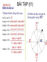 Bai tap cong thuc luong giac(t1)