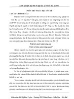 Sáng kiến kinh nghiệm dạy bài ôn tập học kỳ I môn địa lý lớp 8