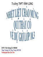 bài 33 Các Nguyên lí nhiệt động lực học (tiết 2)