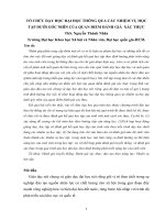 tổ chức dạy học đại học thông qua các nhiệm vụ học tập dưới góc nhìn của quan điểm đánh giá xác thực