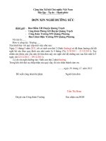 ĐƠN XIN HƯƠNG CHẾ ĐỘ DS SAU KHI SINH