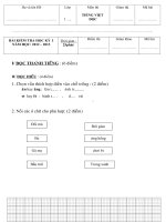 kiểm tra cuối kỳ I