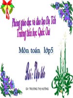 Toán lớp 5- Vận Tốc