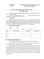 kế hoach bồi dưỡng HS khá giỏi