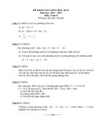 Đề KSCL giữa kì II Toán 8