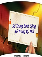Số trung bình số trung vị
