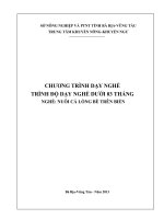 Tài liệu dạy nghề : Nuôi cá lòng bè trên biển