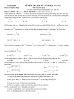 đề thi học kì lý 12-HKI