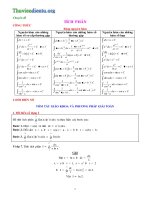 Tài liệu chuyên đề tích phân