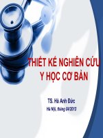 thiết kế nghiên cứu y học cơ bản