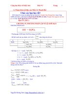 PP lập tỷ lệ giới hạn ( OH- + CO2 )