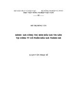 ĐÁNH  GIÁ CÔNG tác bán đấu GIÁ tài sản công ty cổ phần