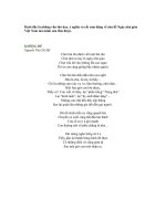 BÀI THƠ KHÔNG ĐỀ