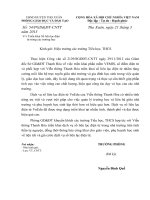 CV về việc triển khai sổ liên lạc điện tử