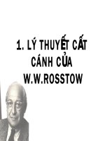 Một số lý thuyết tăng trưởng và phát triển kinh tế đối với các nước đang phát triển ( powerpoint )