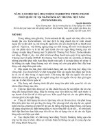 nâng cao hiệu quả hoạt động marketing trong thanh toán quốc tế tại ngân hàng kỹ thương việt nam