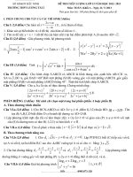 Đề và ĐA thi thử ĐH tháng 3-2013