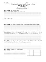 HẮC HẢI - ĐỂ KIỂM TRA HSG LỚP 2 - THÁNG 3