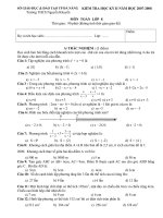 Đề KTHK II Lớp 8