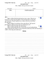 Đề Kiểm tra 45 Vật lý 8 HK2