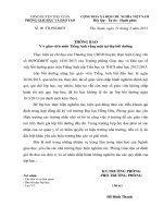 Thông báo về việc giáo viên môn Tiếng Anh bỏ học không lý do