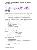 XÁC XUẤT TRONG SINH HOC